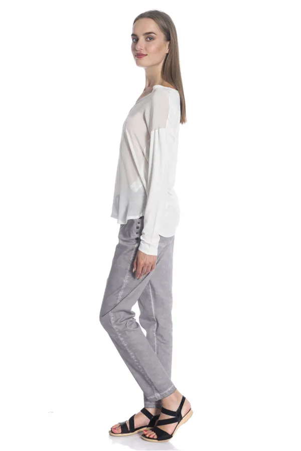 İpek Bluz - Ekru