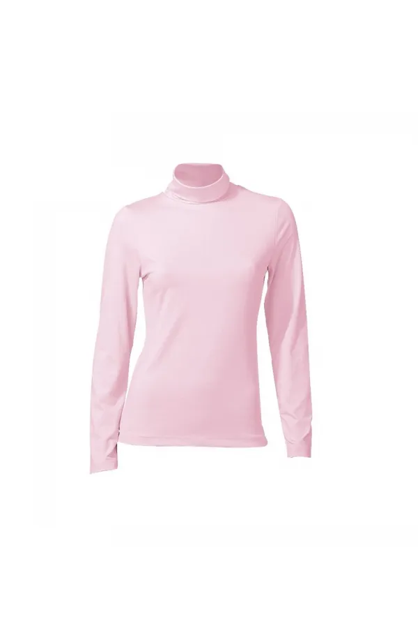Turtleneck T-Shirt - Dusty Rose