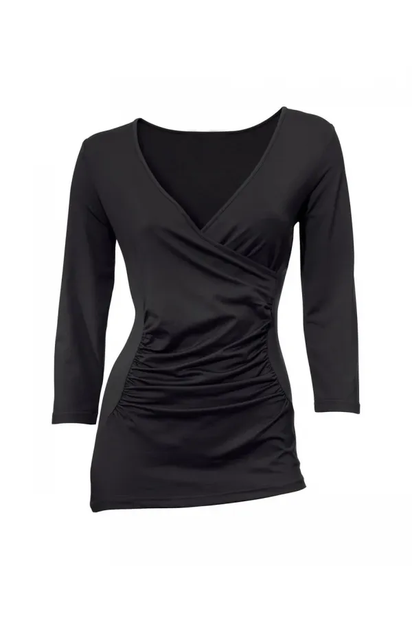 3/4 Sleeve T-Shirt - Black