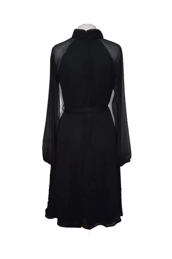 Şifon Elbise - Siyah