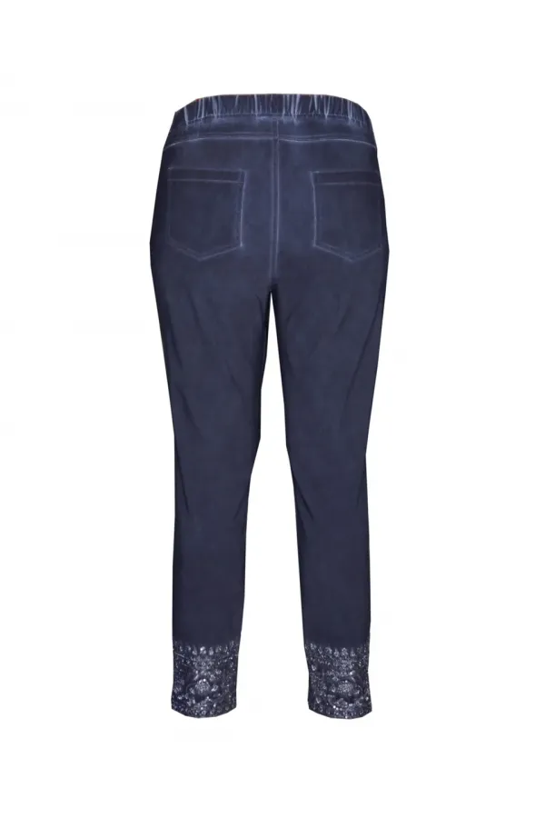 Payetli Pantolon - Lacivert