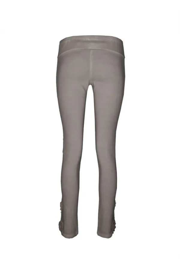 Skinny Dantel Pantolon - Vizon