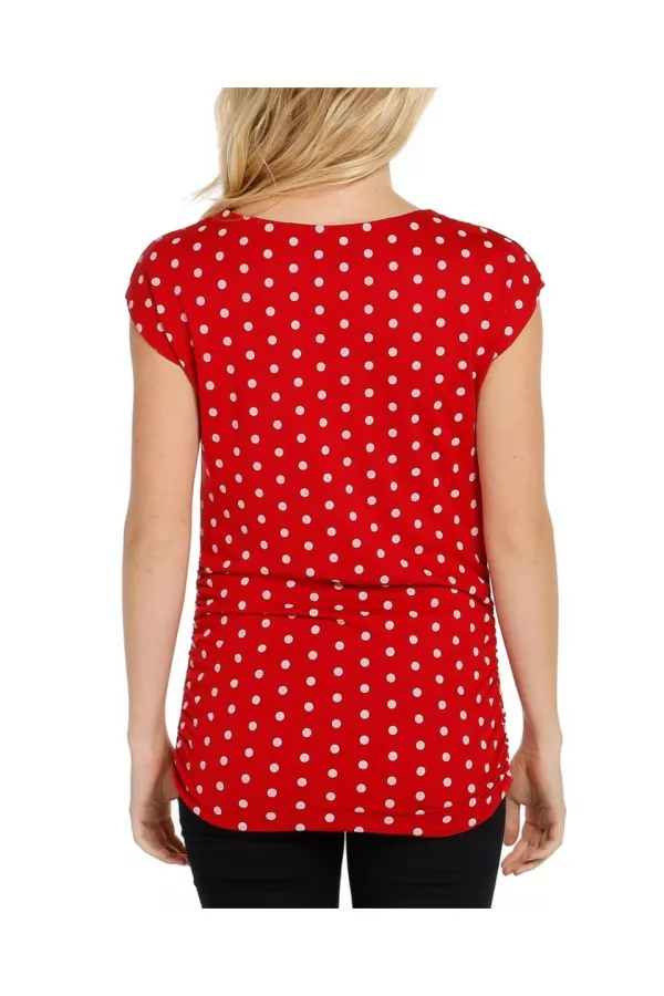 Çift Taraflı Tişört - Kırmızı