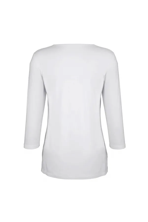 Payetli Tişört - Beyaz