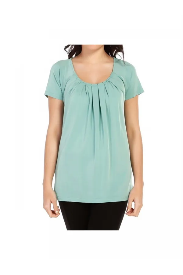 Kısa Kollu Tişört - Nane Yeşili