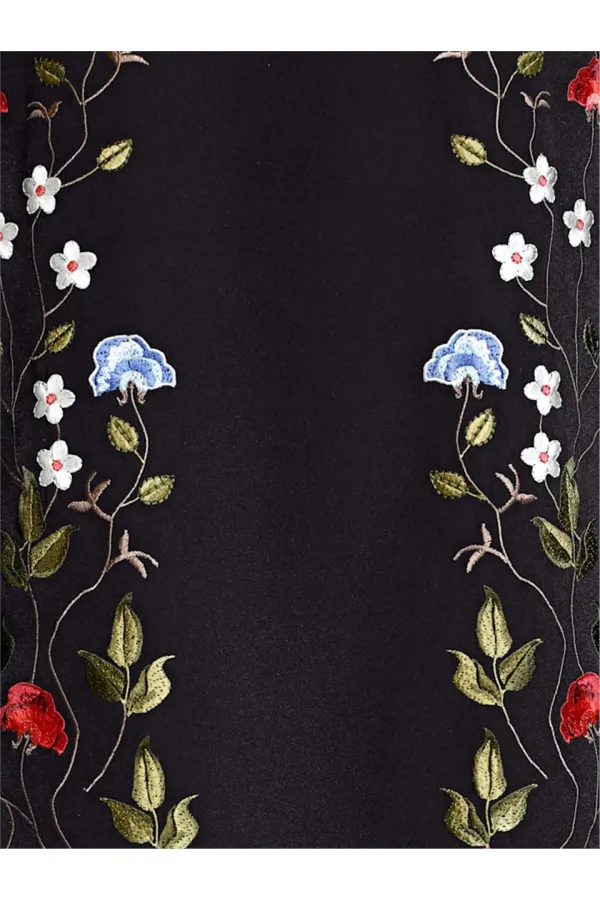 Embroidered Dress - Black