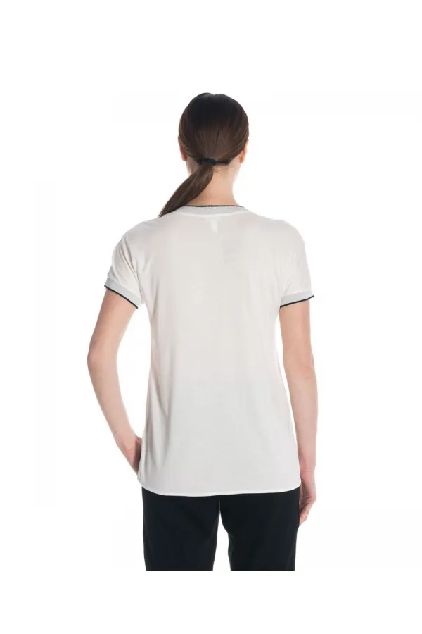 Casual İpek Bluz - Beyaz