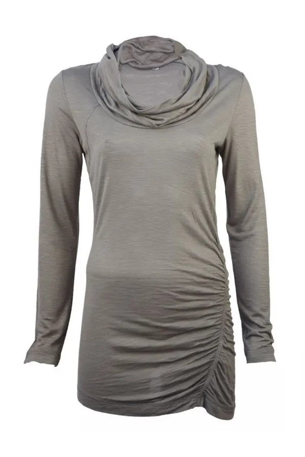 Boğazlı Bluz - Gri