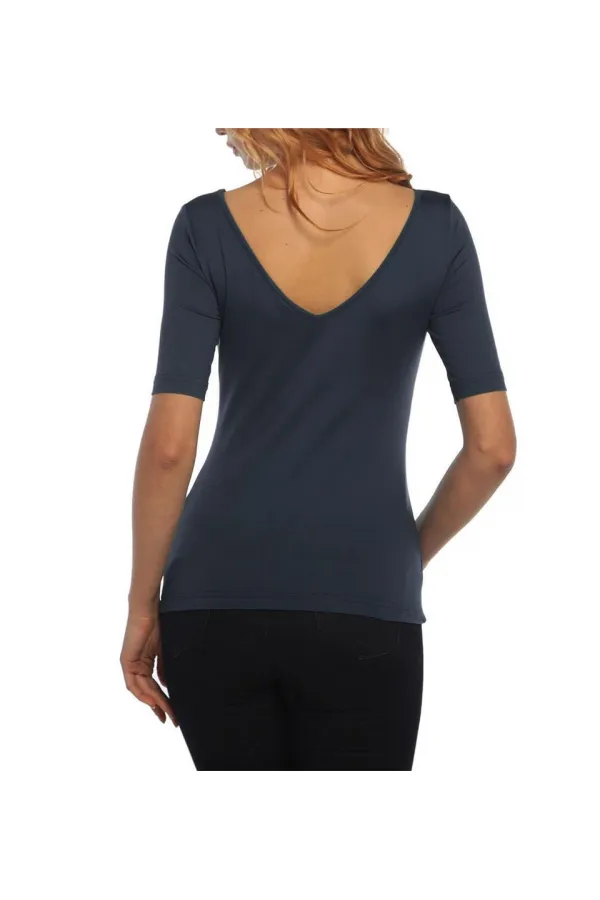 T-shirt basique - Bleu marine