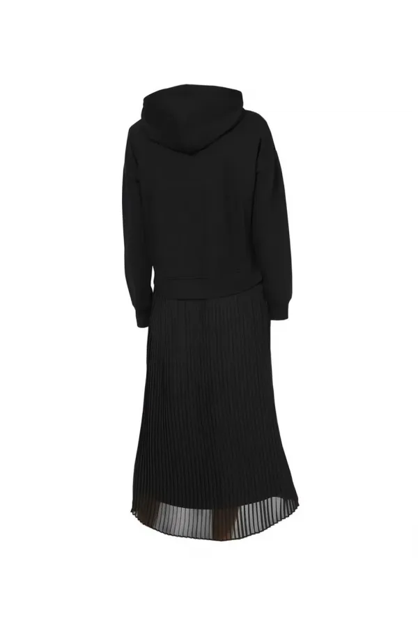 Sweat-Şifon Ebise - Siyah