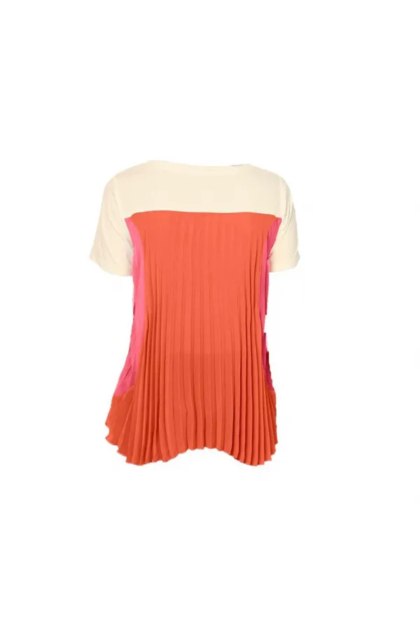 Pilili Şifon Bluz - Ekru