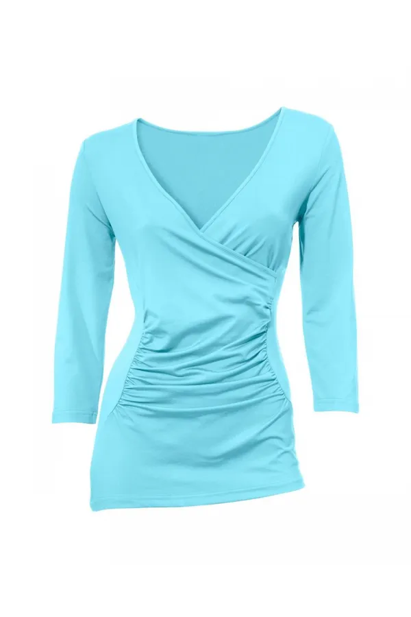 3/4 Sleeve T-Shirt - Turquoise