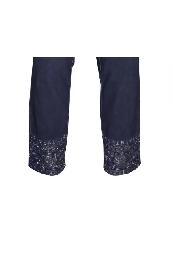 Payetli Pantolon - Lacivert