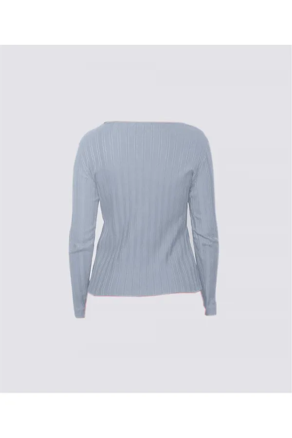 Embroidered T-Shirt - Blue