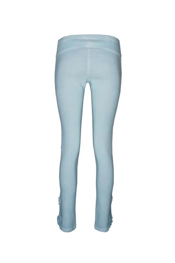 Skinny Dantel Pantolon - Açık Mavi