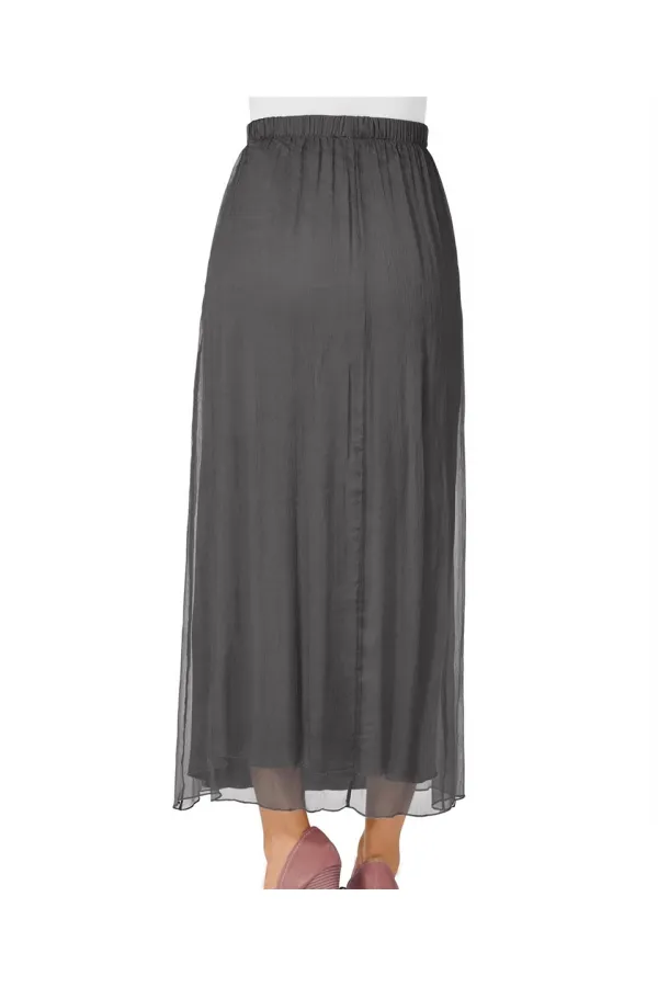 İpek Etek - Gri