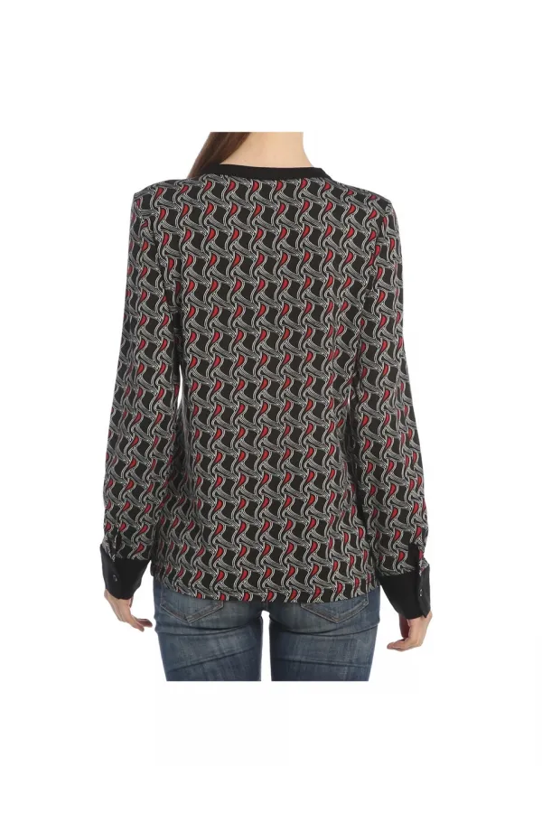 Trend baskılı Tshirt - Siyah