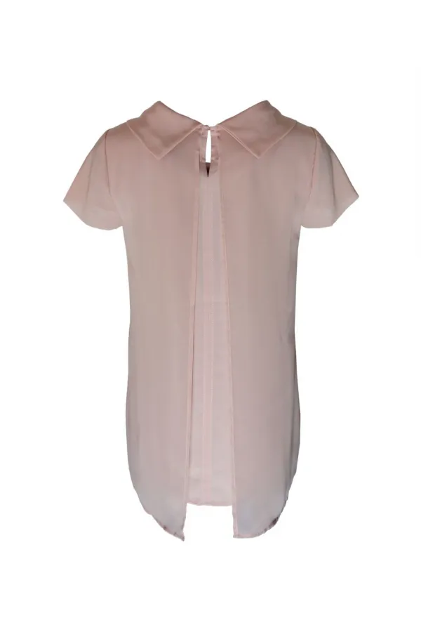 Şifon Bluz - Gül Kurusu