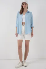 Chemise en viscose 3785 - Bleu clair