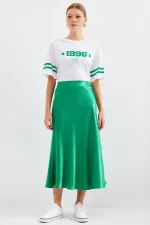 Jupe en satin 15806 - Vert
