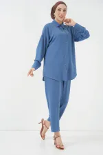 6593 Oversize Two-Piece Set - Indigo