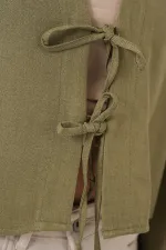 Önü Bağlamalı Keten Kimono 960 - Çağla