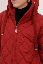 Doudoune longue matelassée 5138 - Bordeaux