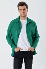 Chemise homme oversize 20193 - Vert émeraude