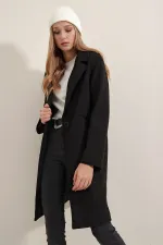 Manteau en cachemire 9085 - Noir