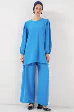 Ayrobin Tunik Pantolon Alt Üst Takım 6712 - Mavi