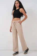 Kadın Fitilli Pantolon 30053 - Bej