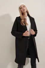 Manteau en cachemire 9085 - Noir