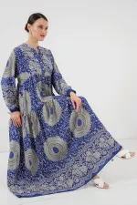 2423 Authentic Patterned Hijab Dress - Saks 4
