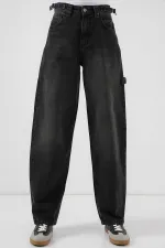 Women's High Waist Jeans 6701 - Black