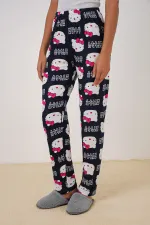 Bas de pyjama à motifs 4323 - Bleu marine clair