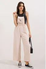 7023 Askılı Bahçıvan Tulum - Bej