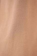 V Yaka Sıfır Kol Bluz 950 - Bisküvi