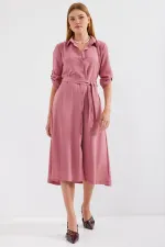 Robe-chemise ceinturée 2442 - A.Dry Rose