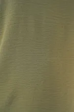 V Yaka Sıfır Kol Bluz 950 - A.Haki