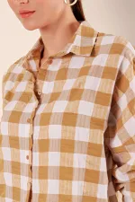 Chemise basique longue oversize 3900 - Vison