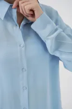 Chemise en viscose 3785 - Bleu clair