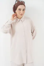 6593 Oversize Two Piece Suit - Cream