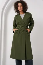 5936 Double-breasted Trench Coat - Khaki