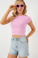 Short en jean pour femme 5339 - Bleu