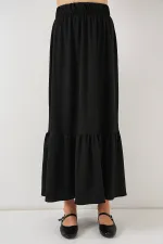 Jupe longue tricotée 1886 - Noire