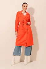 Trench-coat croisé 5853 - Orange
