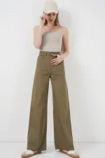 Kadın Bol Paça Yüksek Bel Palazzo Pantolon