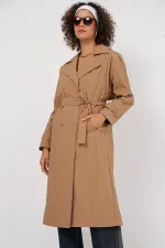 Trench-coat croisé 5936 - Biscuit