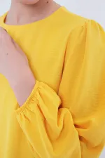 Ayrobin Tunik Pantolon Alt Üst Takım 6712 - Sarı