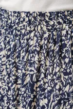 Jupe longue à motifs 1898 - Bleu marine